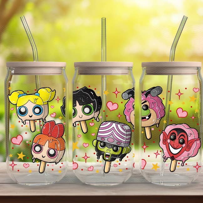 Beautiful Creations by Laney – Großhandel Thermotasse/-becher – Powerpuff-Eis am Stiel Becher2