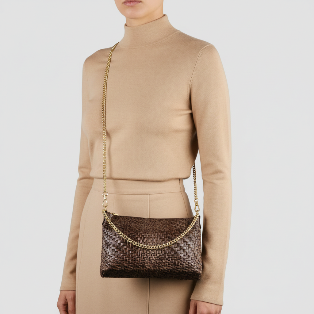 TAKEASY – Engroshandel Crossbodytaske - Dame – Grid Ruskind Læder Crossbody Taske38