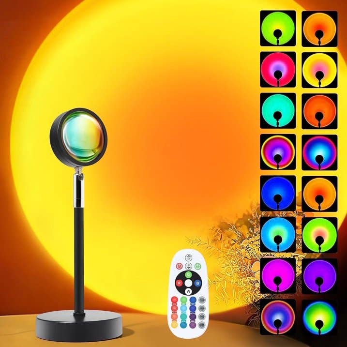 Orimono Elegance - Wholesale Accent/Desk Lamp - LED Projection Lamp - 16-Color Light for Home Decor, Events