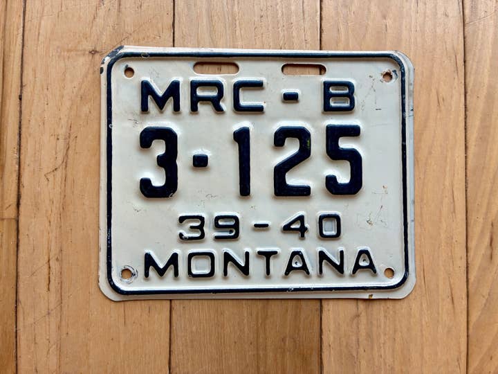 1939 1940 Montana MRC Bus Kentekenplaat voor wholesale door RusticPlates