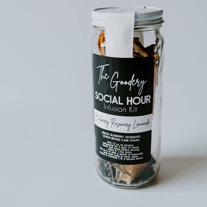 The Goodery - Wholesale Cocktail Mix/Syrup - Blueberry Rosemary Lemonade Cocktail + Mocktail Infusion Kit1