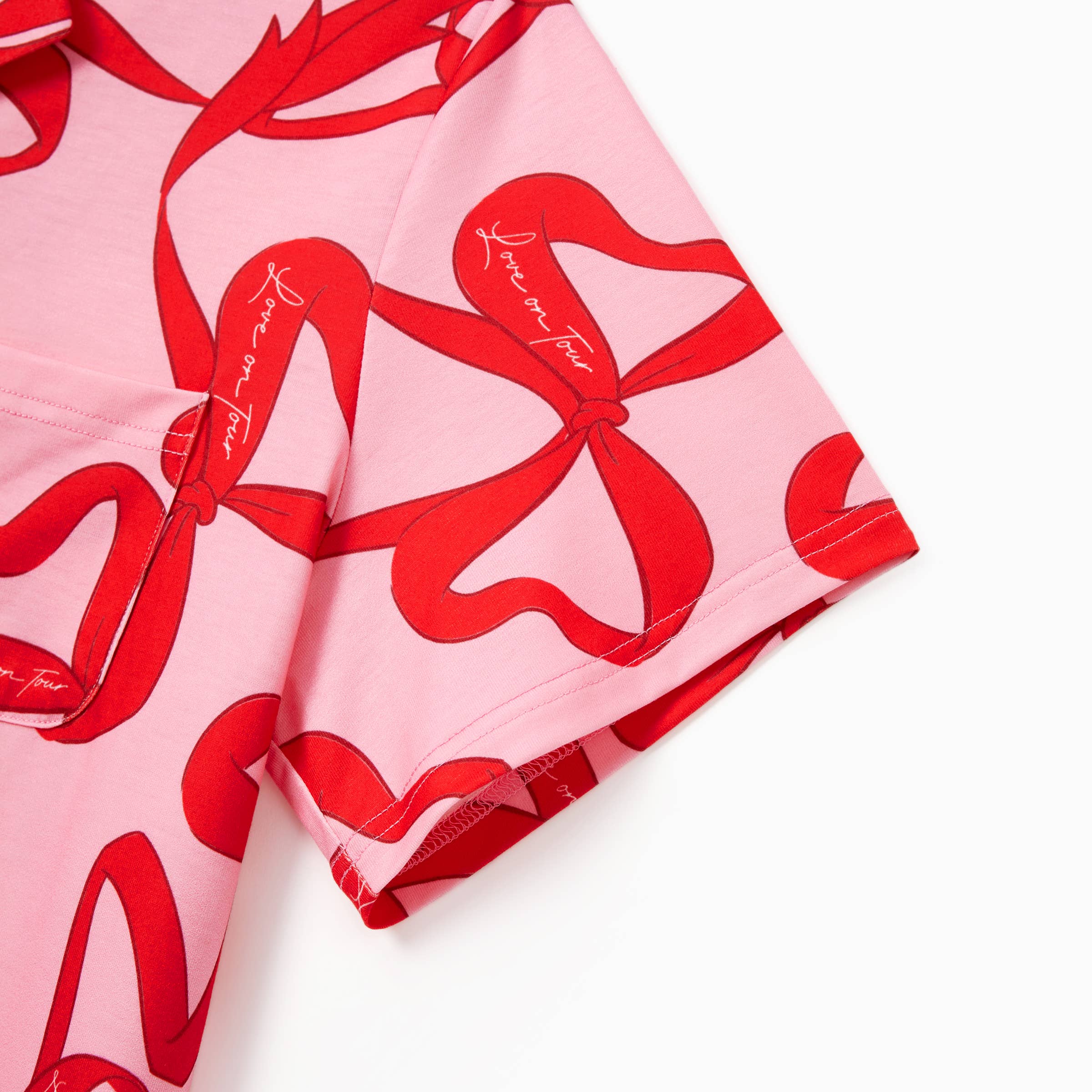 Roze Valentijnsdag Mama en Ik Hartvormige Roze Pyjama Set voor groothandel op Faire5