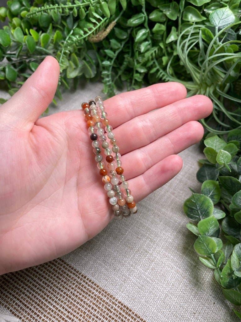 Copper Ashes - Wholesale Beaded Bracelet - Garden Quartz 4mm Beaded Bracelet2