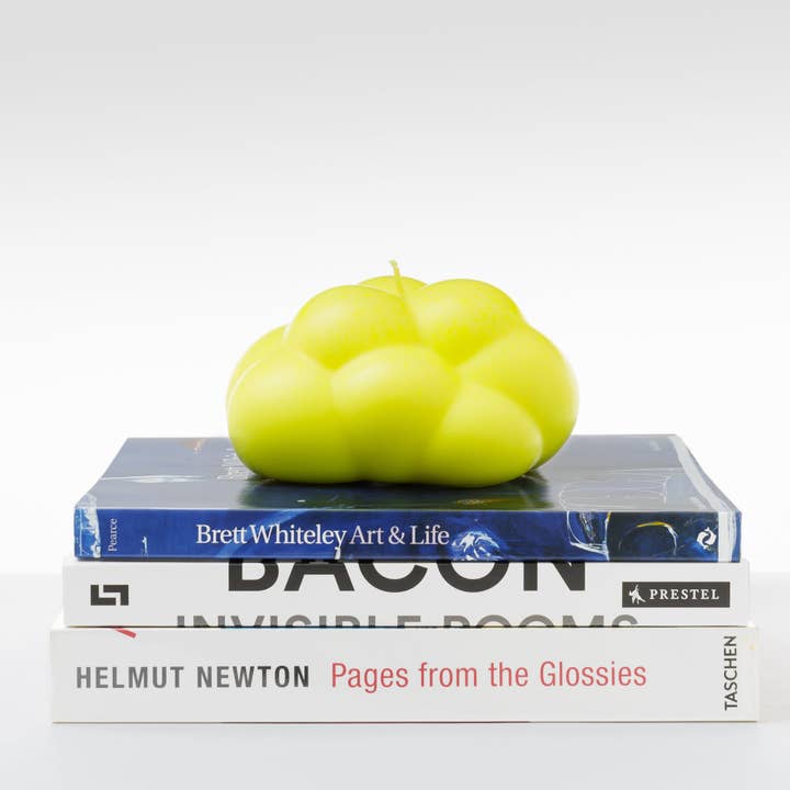 VELA AMARELA NEON BLOBBIES CUMULUS por atacado de Ancient Candle Co.