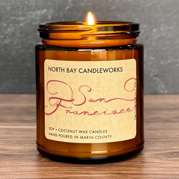 Valentine Special Edition San Francisco (8 oz) for wholesale by North Bay Candleworks