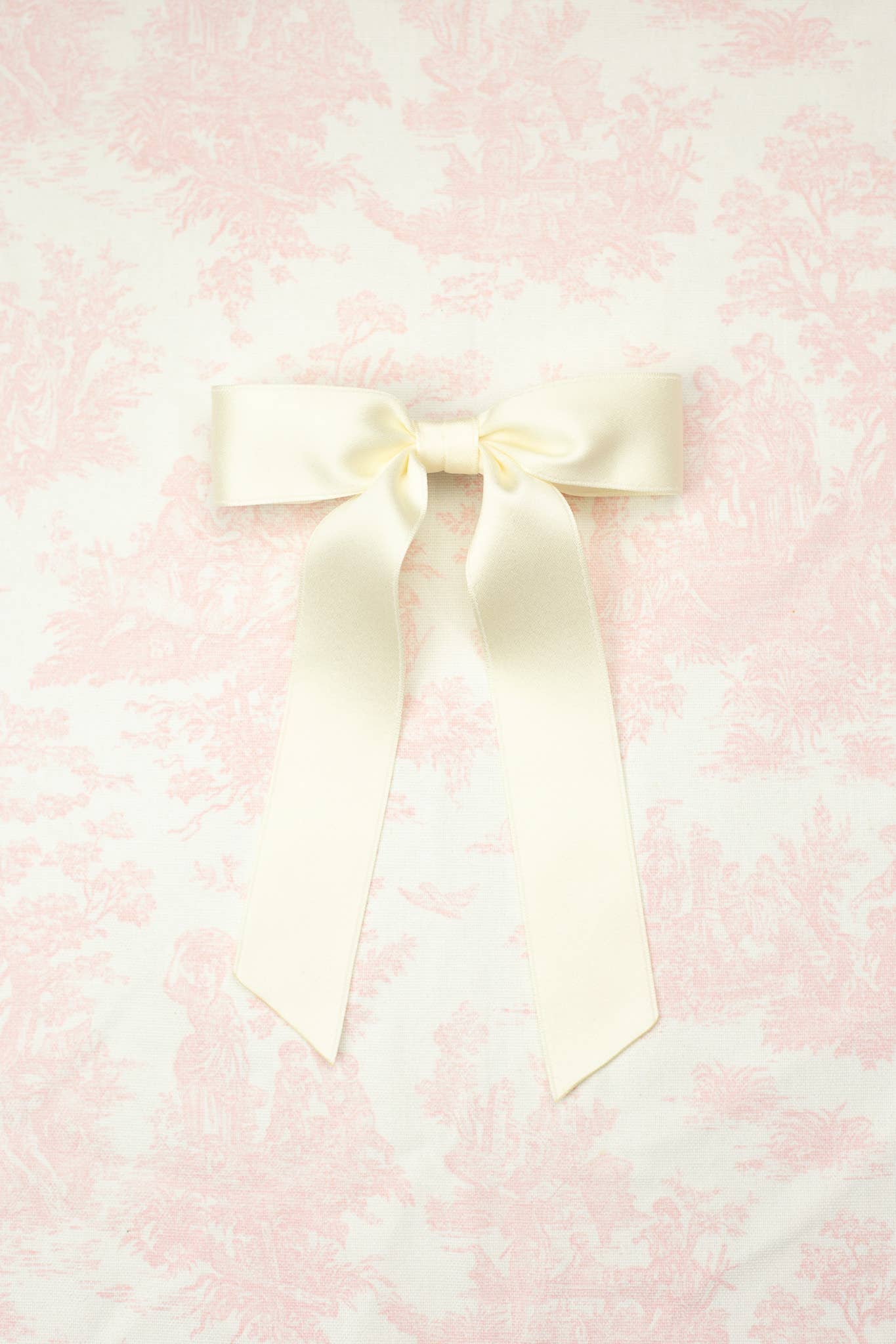 Grace & Grandeur - Wholesale Hair Bow - Women's - Medium Matte Satin Hair Bow Barrette | Florence Bow12