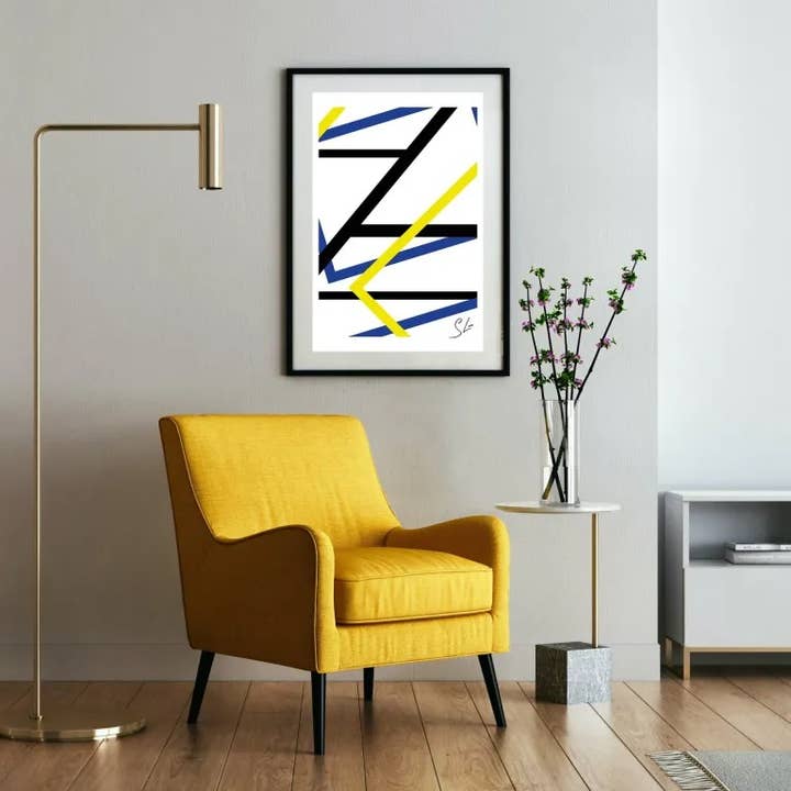 Affiche Zigzag pour la vente par Créations & co.