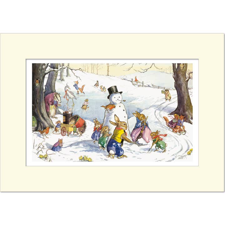 Winterspelen door Molly Brett - A3 Gemonteerde Print voor wholesale door Ganymed Press