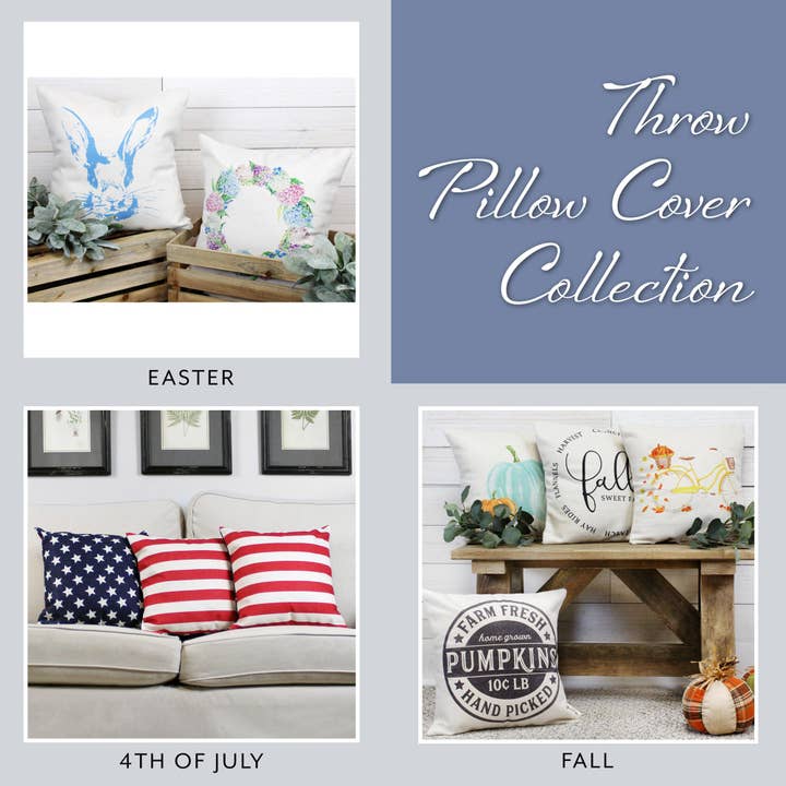 Kurated Korner - Wholesale Sierkussensloop - AuldHome Design kussenslopen met Amerikaanse vlag, set van 36