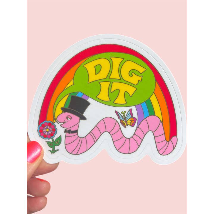 Astral Weekend - Wholesale Sticker - Dig It Worm STICKER 3 Inch