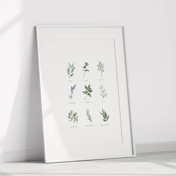 Natasha Vanderburg Co. - Wholesale Art Print - Backyard Herb Garden Art Print