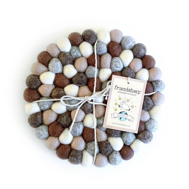 Jordfarver Eco Coasters og Bordskånere for engroshandel hos Friendsheep