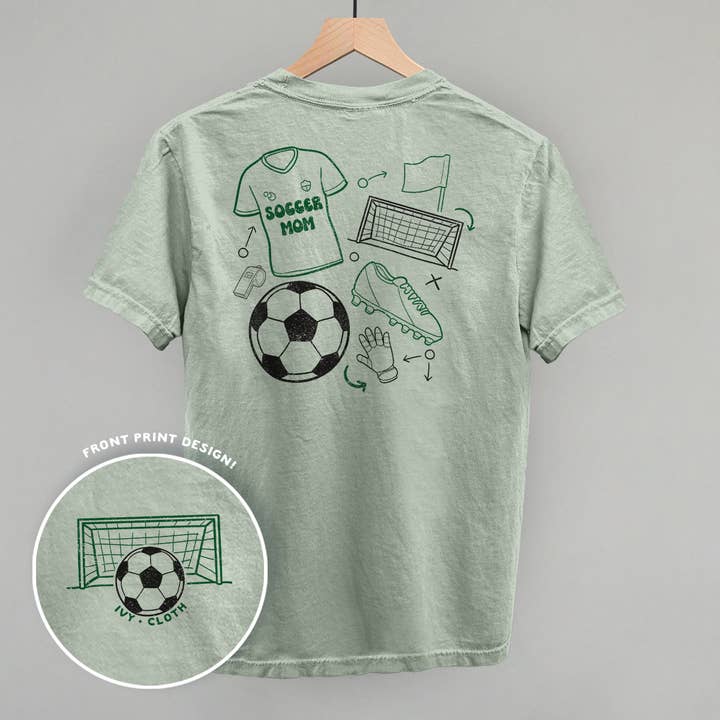 Soccer Mom Doodle (Back Print) for wholesale by Ivy + Cloth