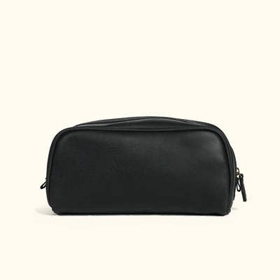 10" Inch Black Leather Dopp Kit Travel Toiletry Bag
for wholesale by Tuzech Leather