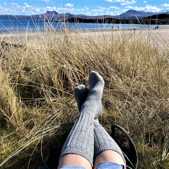 Samantha Holmes Alpaca Clothing and Gifts - Wholesale Socks - Women's - Cosy Alpaca Rib Knit Socks