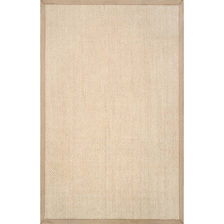 Tan Proper Sisal and Wool Area Rug for wholesale on Faire