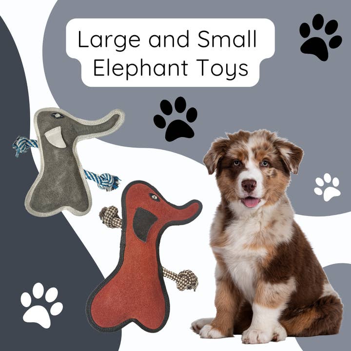 Large and Small Elephant Dog Toys for wholesale by Advance Pet Products
