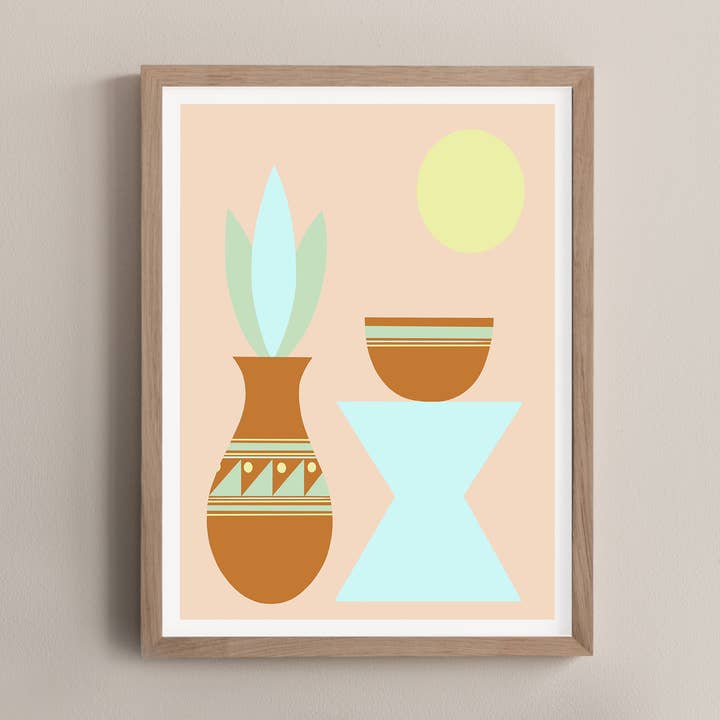 Two Pots Print for wholesale by Adrian Landon Brooks