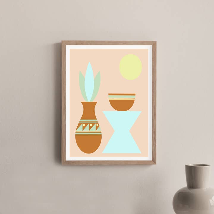 Two Pots Print for wholesale by Adrian Landon Brooks