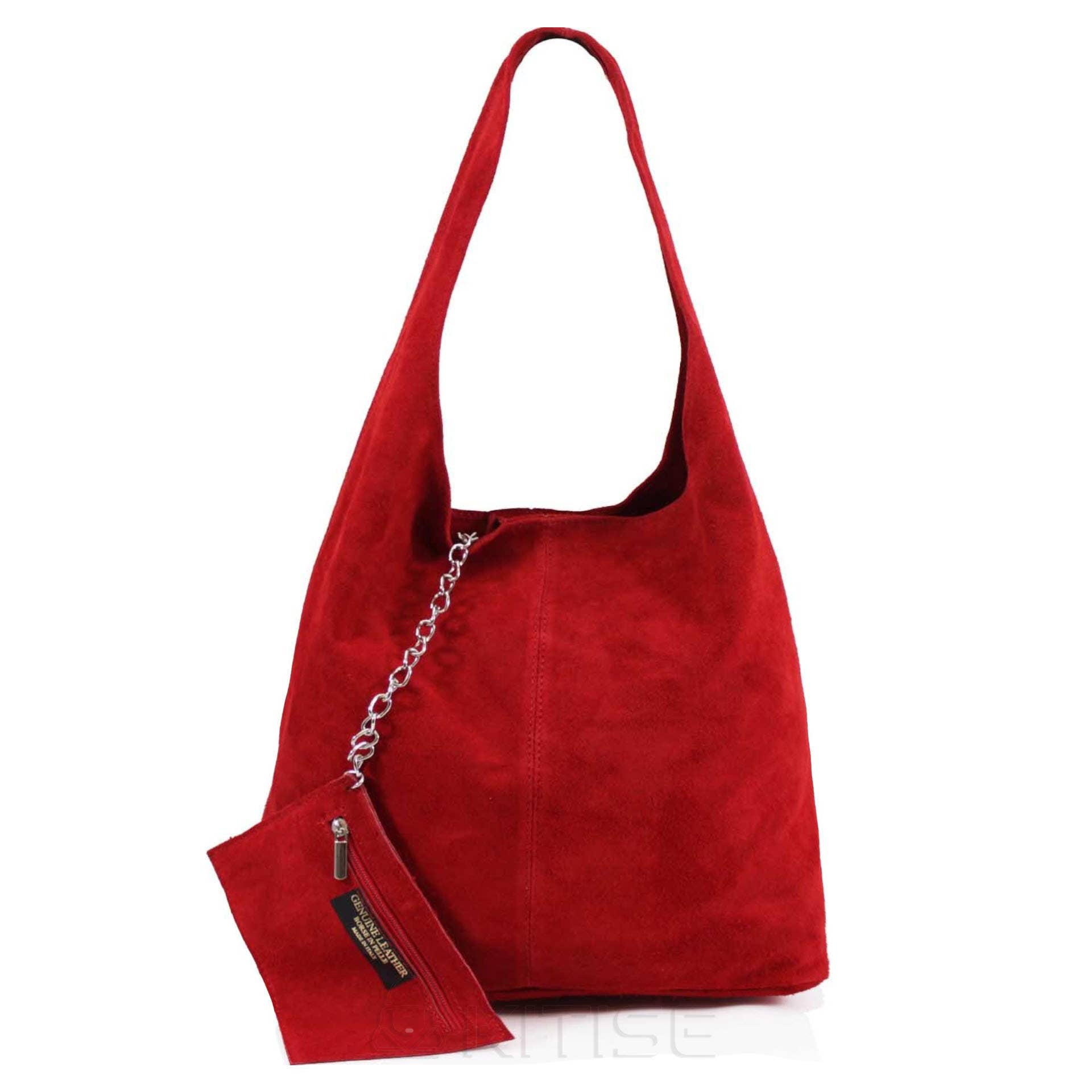 Ellas Trading - Wholesale Tote Bag - Women's - Genuine Italian Suede Large Tote Bag with Purse17