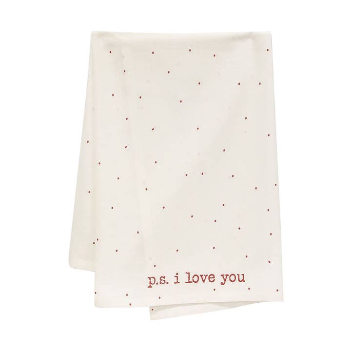 PS I Love You Dish Towel for wholesale by Col House Designs