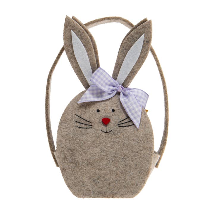 Candyhouse Ltd – wholesale Chocolate-covered sweets – Easter Bunny Felt Bag with Speckled Eggs5