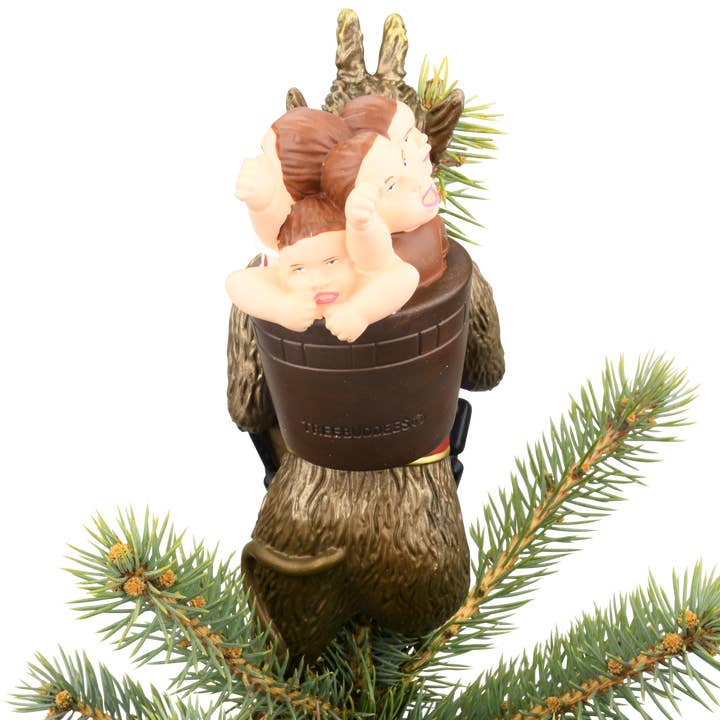 Tree Buddees - Wholesale Tree Topper - Creepy Krampus Tree Topper for Christmas or Halloween Trees - Large 10"3