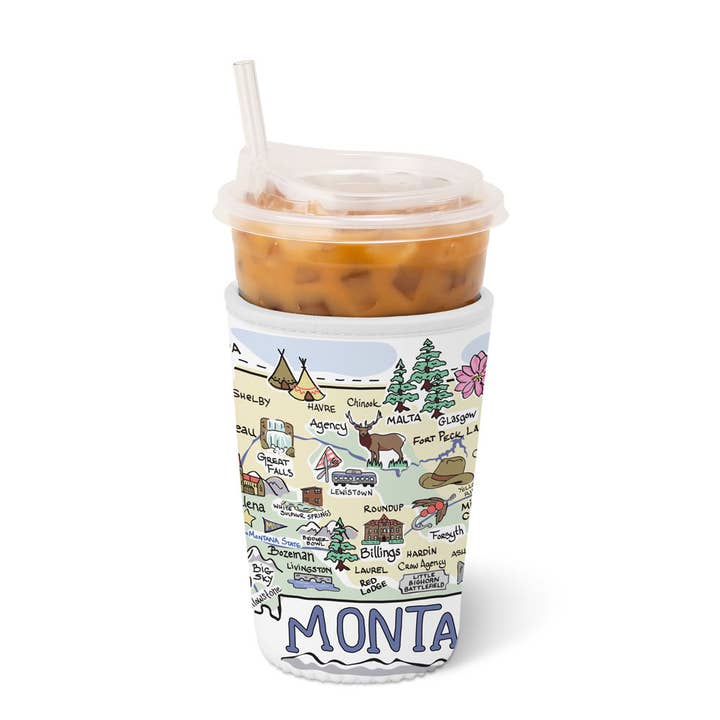 Montana Iced Cup Coolie (Medium) for wholesale by Swig Life
