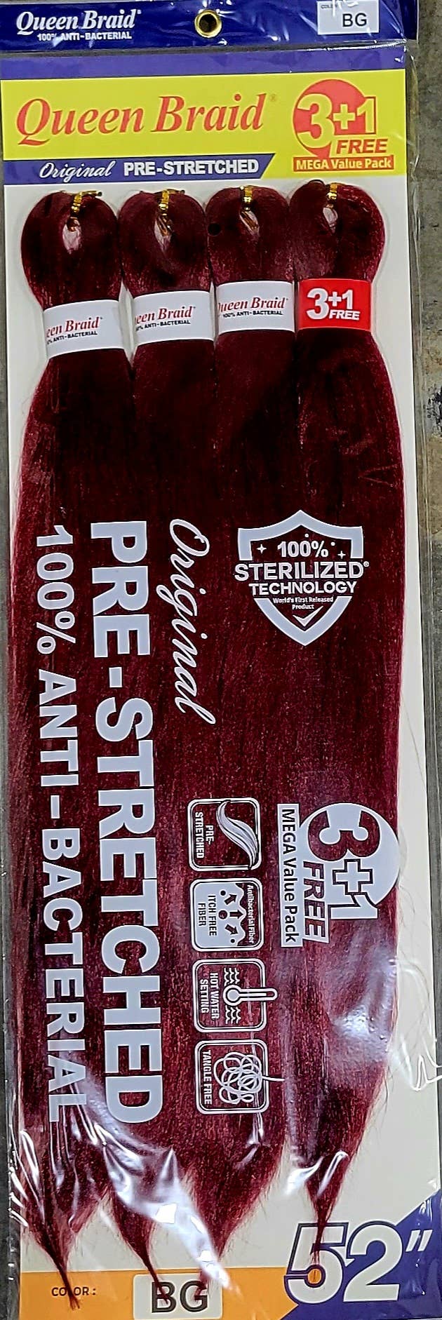 AEsthetic - Vente Extensions de cheveux - Mega pack QUEEN BRAID 3 + 1 pour extensions de cheveux2