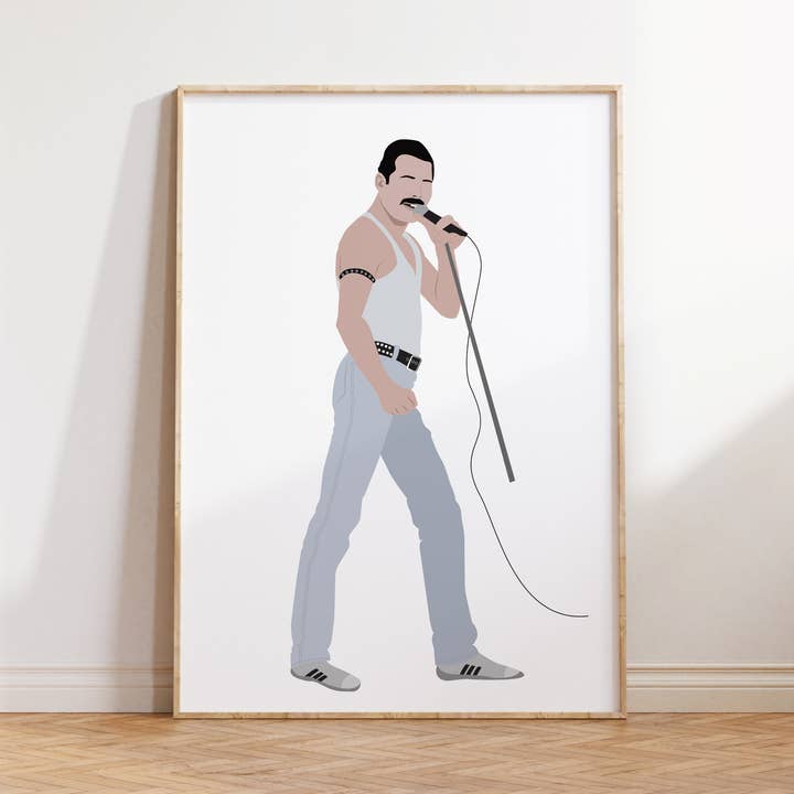 Vaqueros estampados Freddie Mercury para venta al por mayor de Poppermost Prints