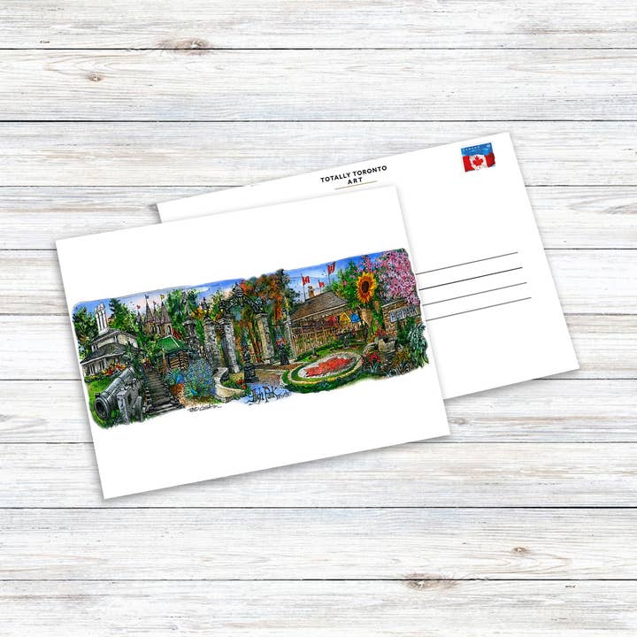 Totally Toronto Art/Sassy City Studio - Wholesale Postcard - High Park Toronto Postcard | Souvenir Toronto Postcards0