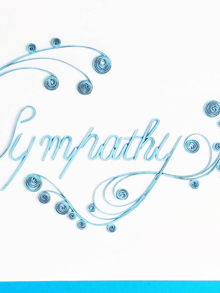 #707 ”Sympati” -kort för wholesale av Iconic Quilling