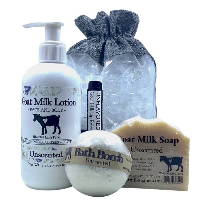 The Essentials Gift Pack for wholesale by Whitetail Lane Farm Goat Milk Soap