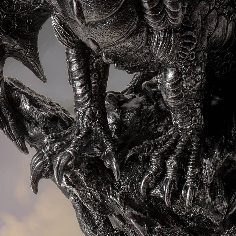 Pacific Trading - Vente Figurine décorative - Statue de dragon vif-argent7