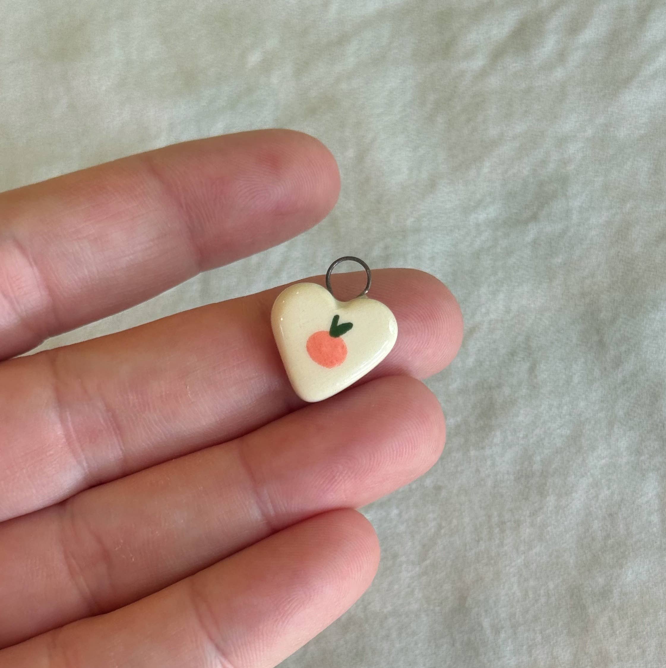 Terra Clay Co. - Wholesale Individual Charm/Pendant - Tiny Fruit Porcelain Charm3