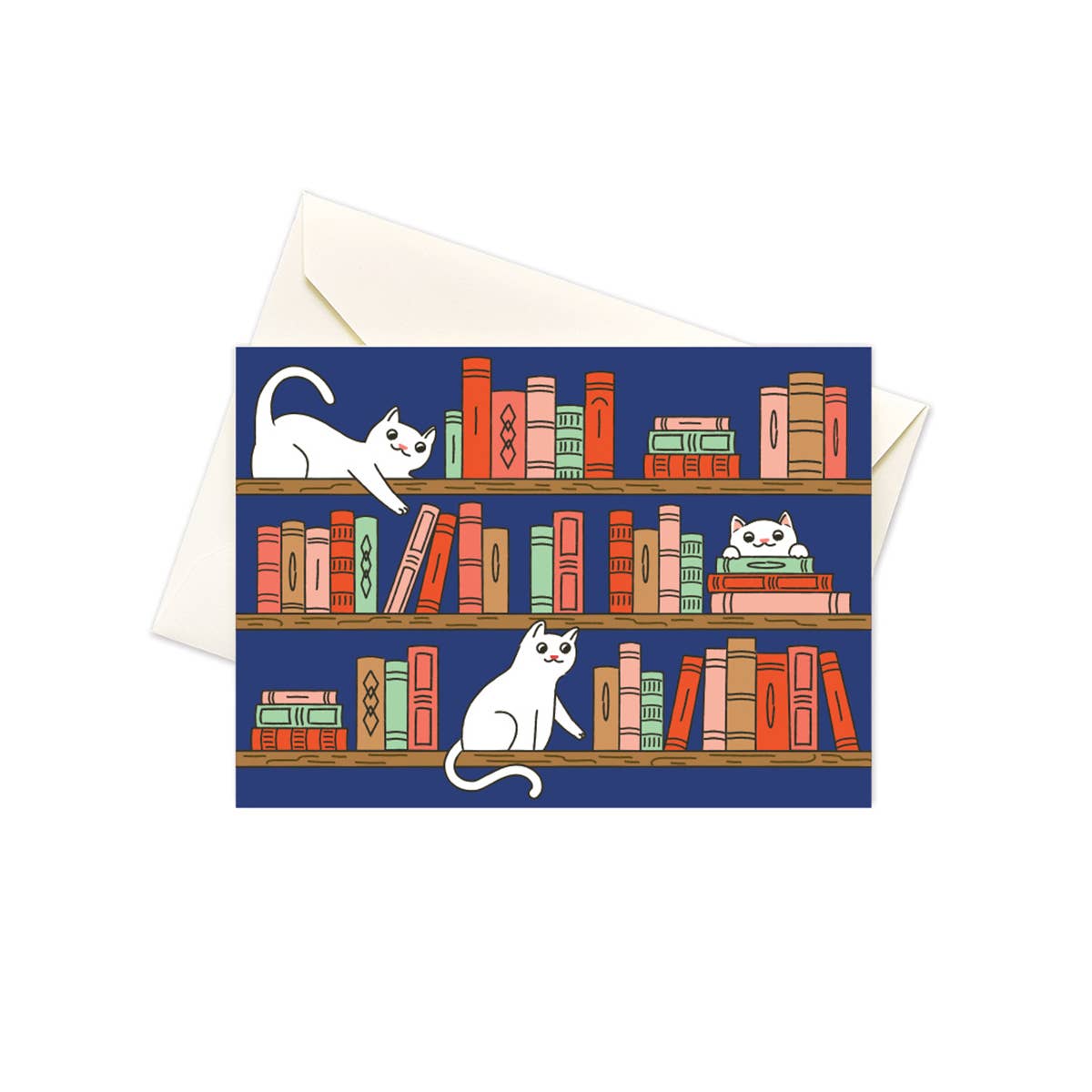 Seltzer Goods - Wholesale Stationery/Notecard Set - Bookshelf Cats Boxed Notes