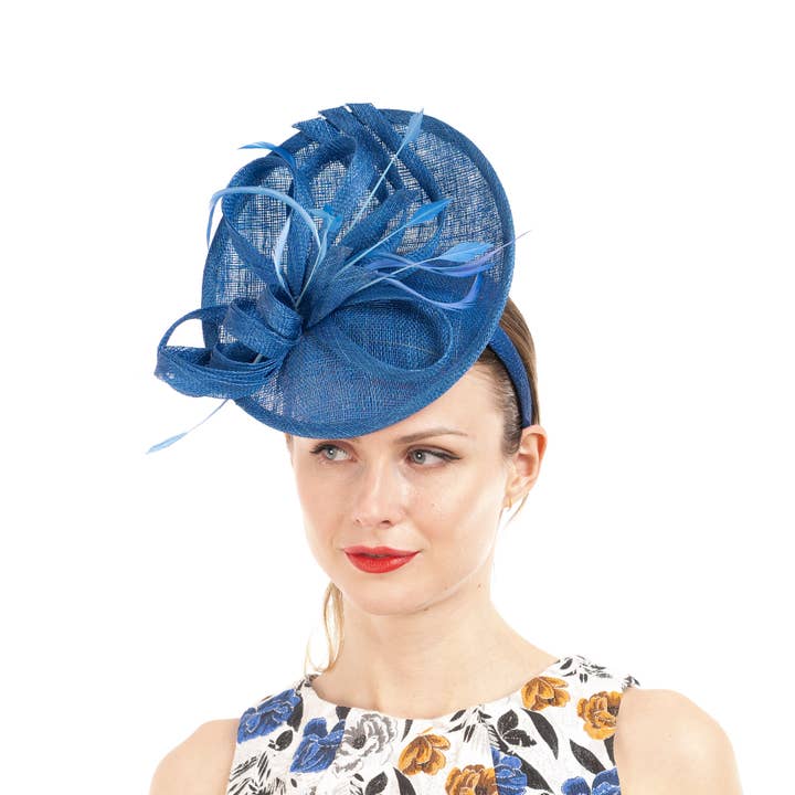 KaKyCo - Wholesale Fascinator Hat - Women's - 102087 | 9" Small Saucer sinamay base headband
