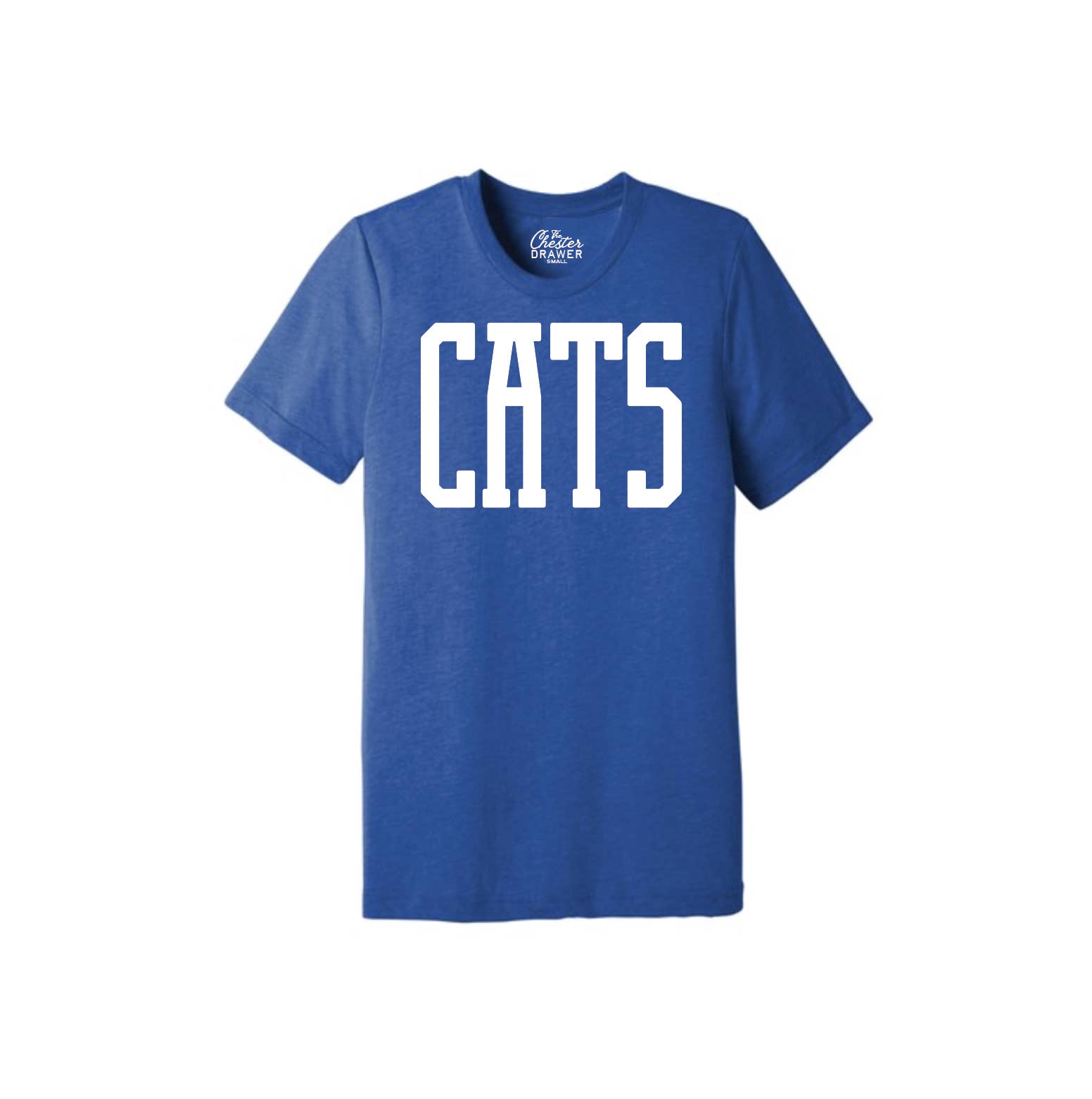 The Chester Drawer - Wholesale Screen Printed T-Shirt - Unisex - Cats Dahmer Blue