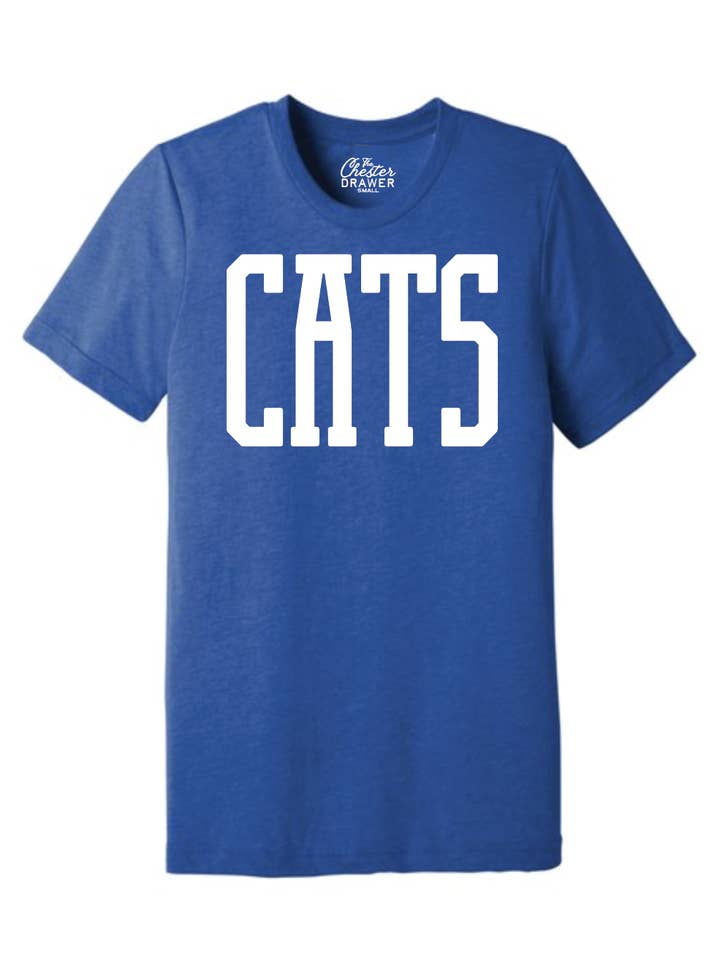 The Chester Drawer - Wholesale Screen Printed T-Shirt - Unisex - Cats Dahmer Blue0