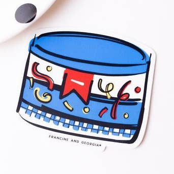 Iowa, Stocking Stuffer, Vinyl, Sticker, Chip Dip, Chips for wholesale by Francine and Georgia