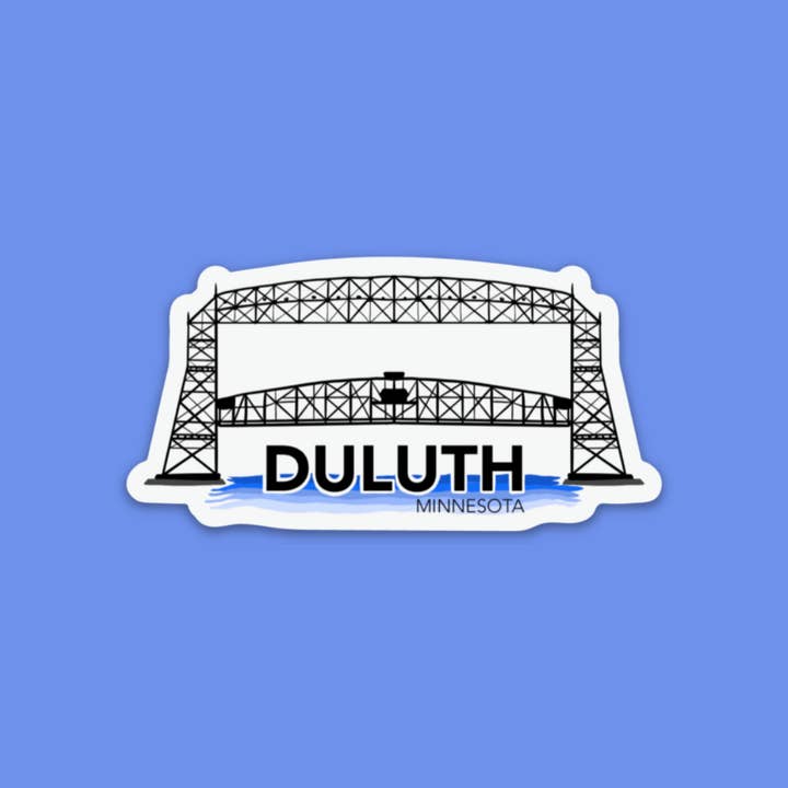 Kevin & Kaia – wholesale Sticker – Duluth, Minnesota Aerial Lift Bridge - Sticker2