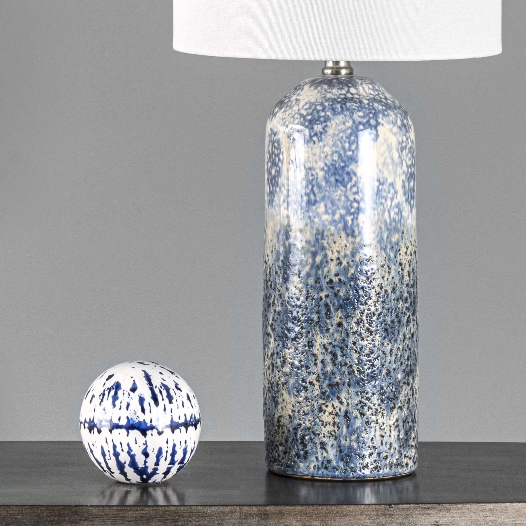 Blue Watts 25" Ceramic Table Lamp for wholesale on Faire6