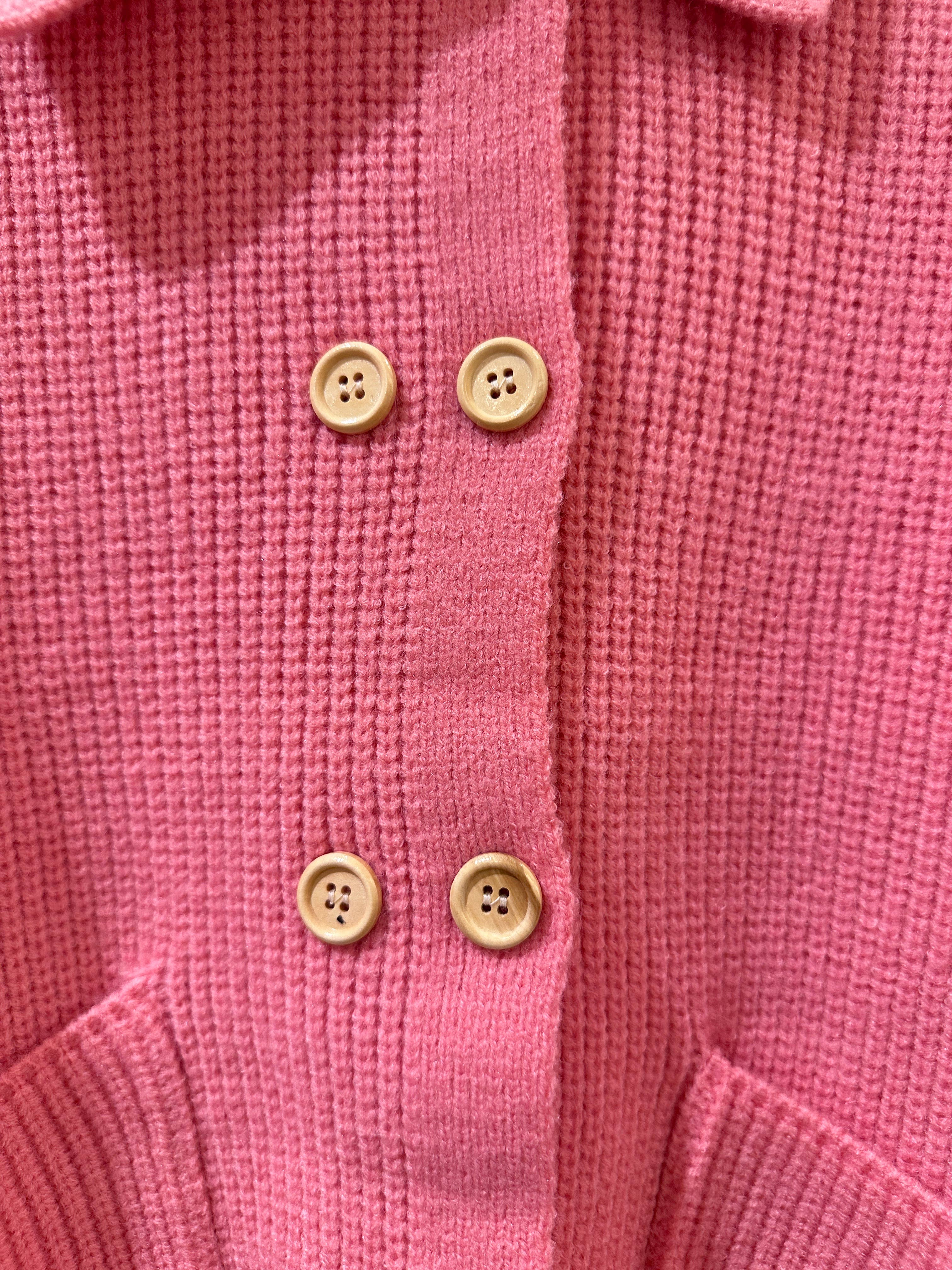 CCIC New York - Vente Cardigan – femme - Cardigan en maille à col polo, coupe ample à double boutonnage13