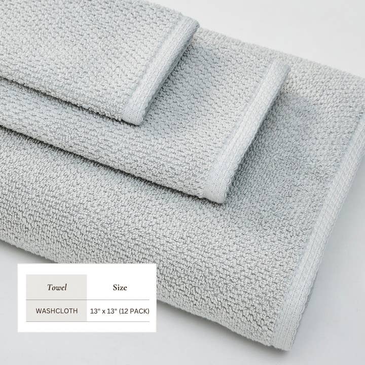BH Collective - Wholesale Towel Set - Cotton Textured Bath Towel Set - Acacia Collection55