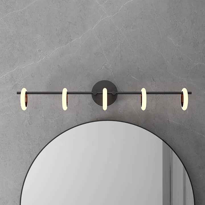 Oroma Home – Arandela por atacado – Esconce de vaidade de casa de banho dimmable Loop 5 Light