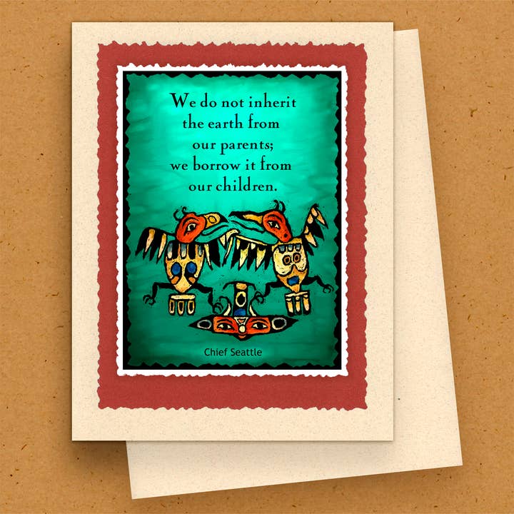 The Kaleidoscope Designs - Wholesale Everyday Greeting Card - Handmade Greeting Card - Native American - Inherit