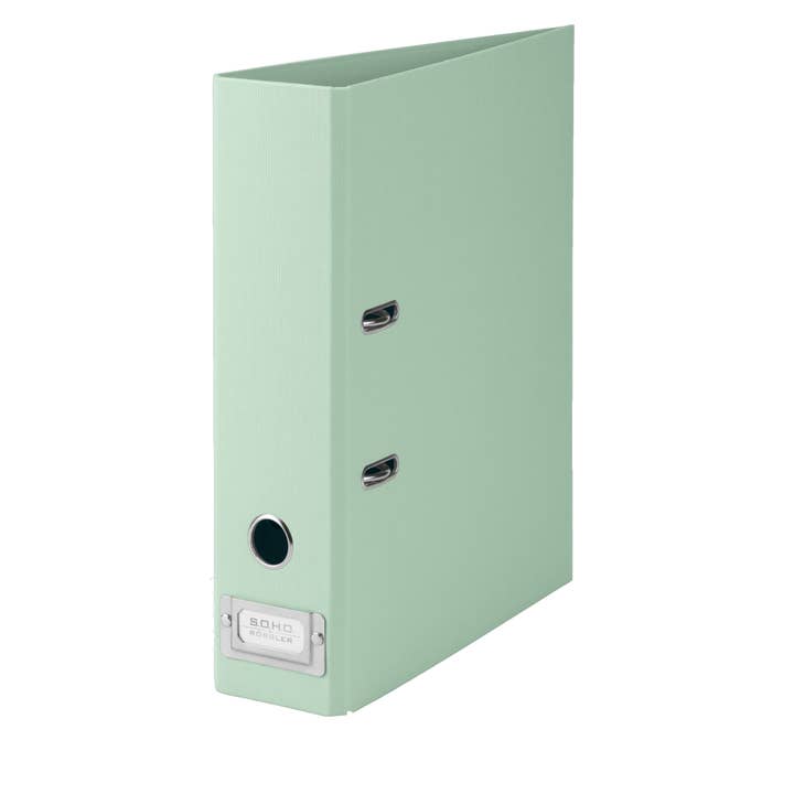 S.O.H.O. Classeur A4 Large 8cm avec étiquette métallique Menthe pour la vente par Rössler Papier