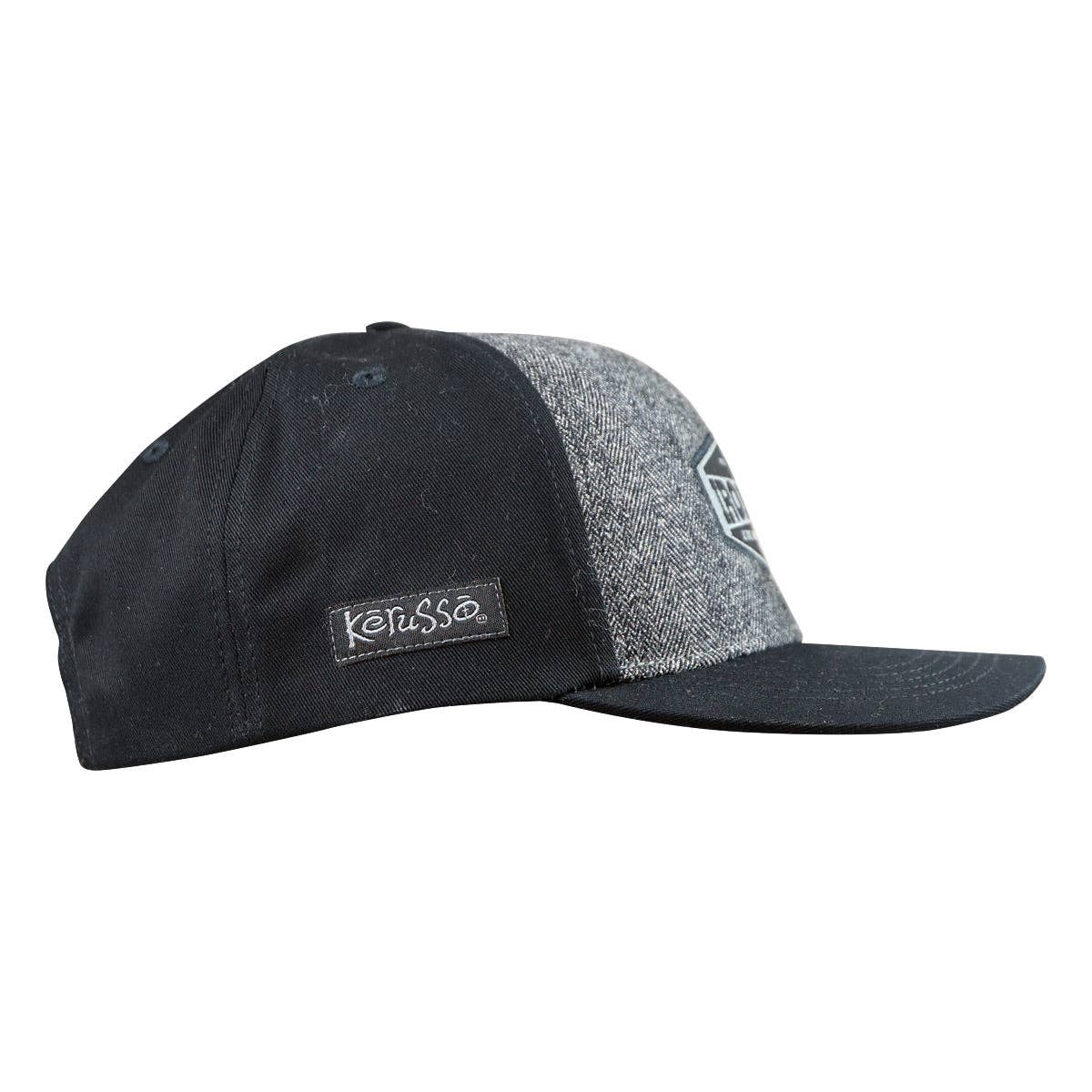 Black Grey Kerusso Mens Cap Iron Sharpens Iron for wholesale on Faire3