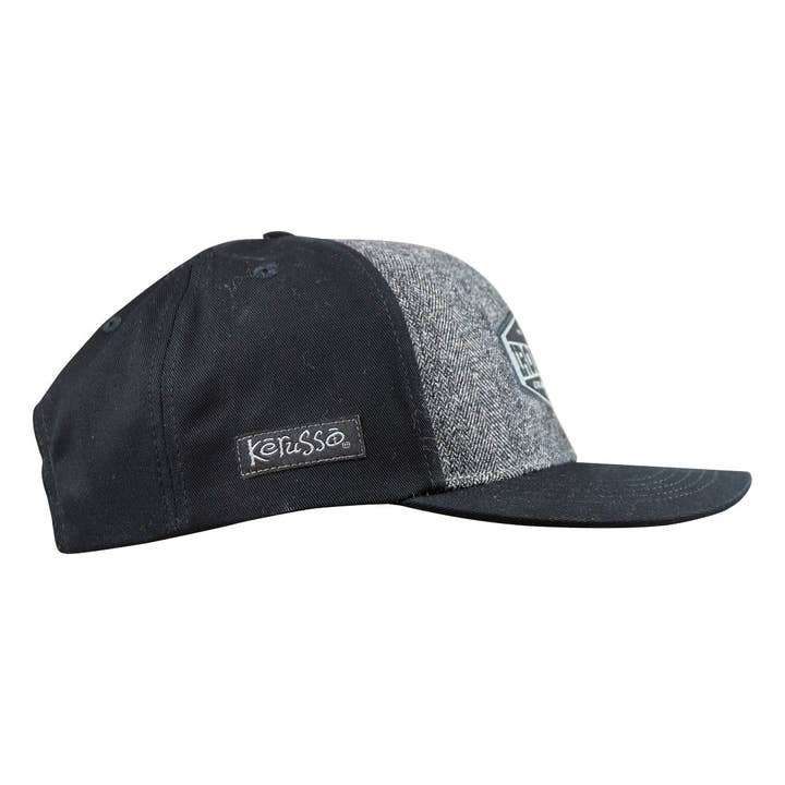Black Grey Kerusso Mens Cap Iron Sharpens Iron for wholesale on Faire3