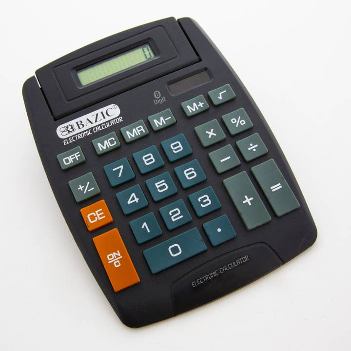 BAZIC Products - Wholesale Calculator - Desktop Calculator Large 8-Digit w/ Adjustable Display6